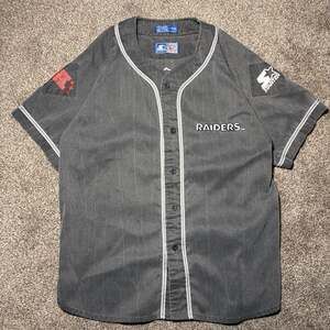 NFL VTG 90s LOS ANGELES RAIDERS STARTER BASEBALL JERSEY
